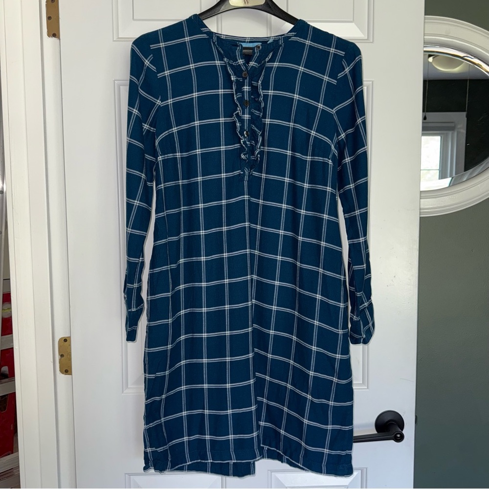 Draper James Plaid Shirt Dress